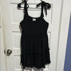 Aerie Black Spaghetti Strap Sundress Casual